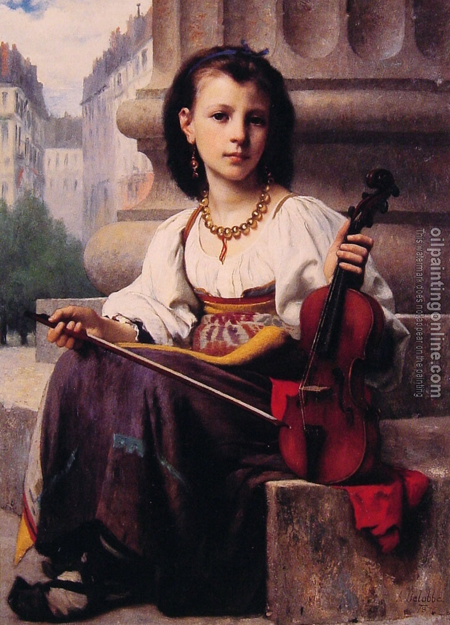 Delobbe, Francois Alfred - The Young Musician